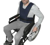 Gar Medical Ceinture abdominale et fauteuil roulant Peto, retenue pour fauteuil roulant, double ancrage avec fermeture à clip, assujettissement élevé.