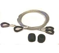 Garador Auvent pour porte de garage kit de réparation Comprend des câbles en nylon/Rouleaux de guidage