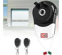 Garage Automobile Porte Roulante Ouvre-Porte Motorisé, Automatique Porte Enroulable Moteur D'Ouverture, Retrousser Porte De Garage avec TéLéCommande,Ouvre-Porte à Rouleau