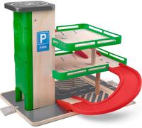 Garage avec ascenseur et voitures SIKU - bois/plastique