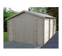Garage bois - Garodeal - 20 m² - 5.19 x 3.86 x 2.66 m - 34 mm