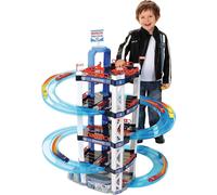 Klein Garage Bosch 5 niveaux – ascenseur, station-service et lavage – 2 petites voitures incluses
