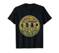 Garage Crew Mécanicien Classique Restauration Voiture Comic Vintage T-Shirt