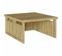 Garage de Tondeuse Robotique 70x80x38 cm Bois de Pin Imprégné