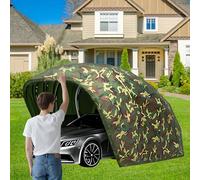 Garage de voiture pliable robuste en acier inoxydable pour parking extérieur, cour et jardin, design semi-automatique