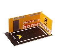 Garage De Voiture - Vitrine De Garage De Voiture En PVC Échelle 1/32 | Vitrine De Garage Avec Scène De Stationnement Pour Voiture Jouet | Pour Les Voitures Moulées Sous Pression Pour Les Amateurs De