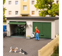 Garage double + accessoires-HO 1/87-AUHAGEN 11456