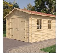 Garage en bois - 388x568x290 cm - 19.37 m²
