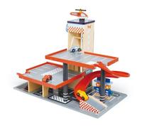 Tender Leaf Toys Garage et station de service Blue Bird en bois