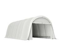 Garage extérieur Outsunny 3,6 x 7,2 m avec bâche en PE, UV50+, abri pour voiture avec armature galvanisée résistante et porte à enroulement, tente de garage pour SUV, camions, bateaux, motos et