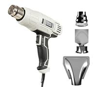 Garage Freaks Pistolet à air chaud électrique avec 5 M de câble, 2000 Watt décapeur thermique 2 vitesses, plage de température 350°C / 600 °C, y compris 3 buses de rechange