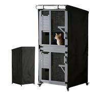Garage Imperméable pour Chat - Maison Extérieure Chaton, Housse De Protection, Boîtier D'errance Durable, Accueil Pour Chat Toutes Les Conditions Météo Extérieures, Niches Isolées Pour Chat | Garage