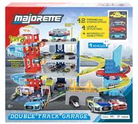 Garage jouet Majorette Double Track + 4 véhicules