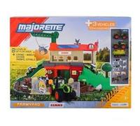 Garage jouet Smoby Majo Playset Ferme + 3 véhicules Multicolore