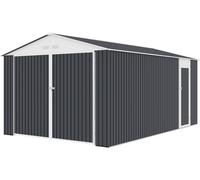 Garage Métal "Houston" 15,36 M² - Anthracite Gris