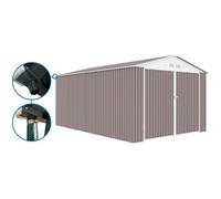 Garage métal ""Nevada"" - 18,56m² avec gouttière