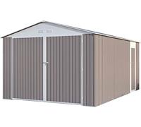 Garage métal Nevada avec Porte battante - 15,36 m²