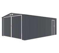 Garage métallique Palmer 3,8 x 5,4 m CoverTech anthracite