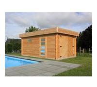 Garage en bois SOLID Modern - 358x538cm - 40mm - Gris