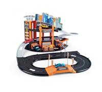 Garage Motor City Plus - MAJORETTE - Station essence, atelier, ascenseur - 1 véhicule inclus - Dès 3 ans