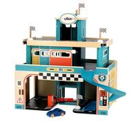 Garage petites voiture 3 niveaux vintage Vilac® Vilacity