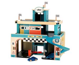 Garage petites voiture 3 niveaux vintage Vilac® Vilacity