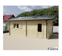 Garage photovoltaïque 6kWc, Epicéa massif 42mm, 5.70 x 3.49 m, 19,89 m²