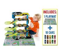 Garage pour enfants Molto 4 étages + 10 voitures + Tapis de Jeu - MOLTO - Cars - Mixte - 3 ans et plus