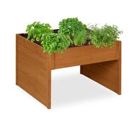 Garage pour robot tondeuse - RELAXDAYS - Relaxdays - Toit végétalisable - Protège pluie/UV/poussière - 52 5x79x74 cm