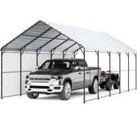 Garage pour tentes VEVOR, 4 x 8 x 3,15 m, Garage pour tentes de voitures avec parois latérales amovibles, parking polyvalent pour pick-up trucks, bateaux, voitures et tracteurs