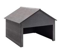 Garage pour Tondeuse à Gazon Gris 80x80x70 cm WPC Abri Protection vidaXL