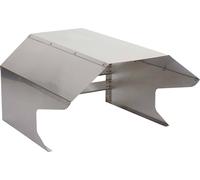 Garage pour tondeuse HWC-L43, toit Abri pour tondeuse, métal 40x59x69cm ~ inox