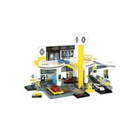 STARLUX - Garage Total avec Station-Service Complète 2 Niveaux- Dès 3 Ans - Fabriqué en Europe (Garage Renault 2 Niveaux)