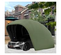 Garage rétractable Semi-Automatique en Acier Inoxydable | Jardin de cour de parking multicolore 6 tailles : tissu Oxford avec cadre en acier inoxydable(Green,5.5*2.5*2.3.0m)