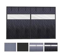 Garage Rideau De Porte Magnétique À Isolation Thermique 200-600cm Rideau Isolant Thermique, Kit D'isolation Pour Portes De Garage(Blacks,W440xH340cm)