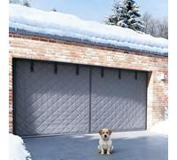 Garage Rideau De Porte Magnétique À Isolation Thermique 240 320 480cm Kit D'isolation Pour Portes De Garage, Couverture D'Écran En Hiver(Gray,14x8ft)