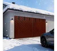 Garage Rideau De Porte Magnétique À Isolation Thermique Rideau De Porte Isolant Au Froid Isolation Phonique D'écran Adapté Aux Animaux Domestiques Auto(Brun,W488xH213cm)