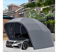 Garage semi-automatique rétractable en acier inoxydable avec feuilles de pare-soleil, tente de voiture portable pour parking, cour, jardin