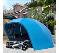 Garage semi-automatique rétractable en acier inoxydable avec feuilles de pare-soleil, tente de voiture portable pour parking, cour, jardin