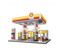 Garage / Station-service - JAMARA - 402857 - 1309 pièces - Éclairage LED 8 modes - Lavage auto fonctionnel