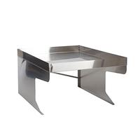 Garage XL pour Tondeuse-Robot avec bac à Plantes HWC-G60 - Toit Abri pour Tondeuse - métal 47x70x100cm - INOX