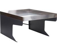 Garage XL pour tondeuse-robot avec bac à plantes HWC-G60, toit abri pour tondeuse, métal 47x70x100cm ~ inox, anthracite