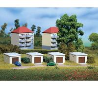 Garages 65 X 48 X 25 Mm 4 Pièces N Gauge Auhagen 14463