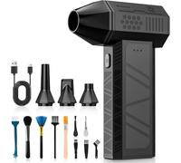 GARAID Souffleur Air Comprimé avec Lumière LED, 3 Vitesses 150000tr/min Mini Souffleur sans Fil Puissant, Bombe Air Sec - Nettoyage PC avec Batterie 6000mAh, Souffleur pour PC,Voiture,Maison,Clavier