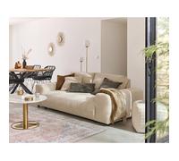 Lisa Design - Canapé Garance en Velours Côtelé - Sofa Beige 3 Places - Salon