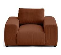 Garance - fauteuil en velours côtelé - Terracotta Terracotta