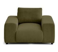 Garance - fauteuil en velours côtelé - Vert $cou G