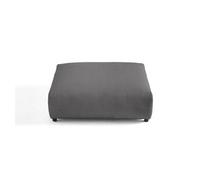 Lisa Design - Pouf Modulable Garance en Velours Côtelé Gris Foncé - Salon