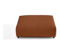Garance - grand pouf modulable - en velours côtelé - Terracotta Terracotta