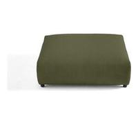 Garance - grand pouf modulable - en velours côtelé - Vert
